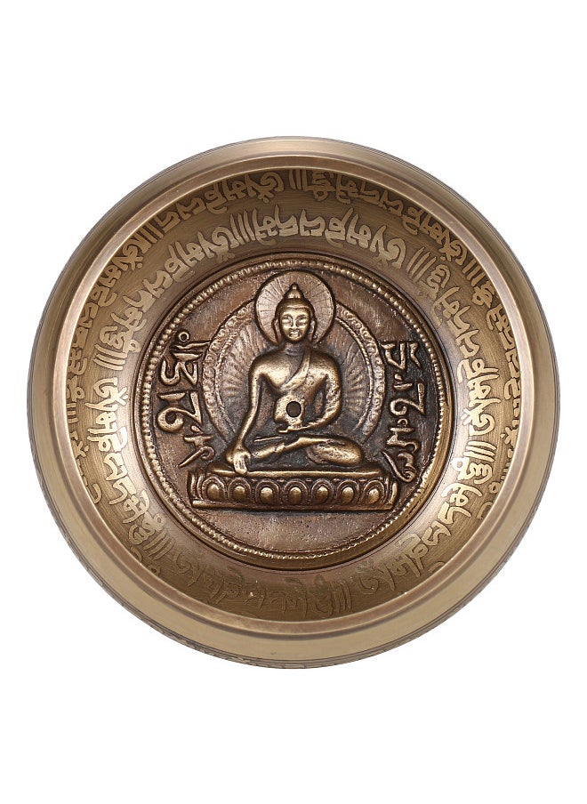 Generic Tibetan Singing Bowl Handmade Buddha Tibet Struck Bowl Ritual Music Therapy Copper Chime Sound Bowl with Wooden Striker  - Image 4