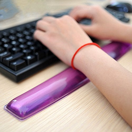 ABRONDA Gel Keyboard Wrist Rest Set Plus - ABRONDA Keyboard & Mouse Wrist Support Pad Office, Computer, Laptop, Mac - Durable, Comfortable and Pain Relief- Blue Set - Image 2