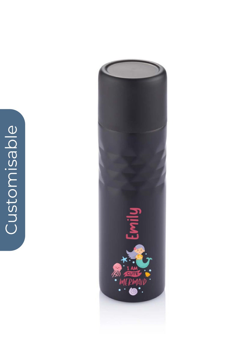 Personalised 500 ml Mosa stainless steel Flask Black