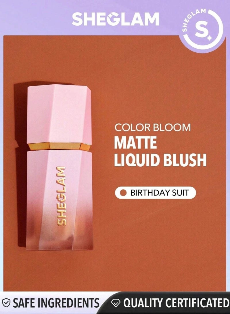 SHEGLAM Color Liquid Blush 5.2ml Birthday Suit - Image 1