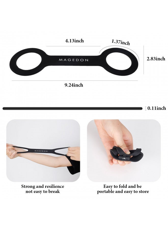 MAGEDON (2 pack) Water Bottle Carrier Grip,Water Handle Grip,Cup Strap, soft band holder strap makes any bottle handheld. For Running Bike, gym or jogging - Image 3