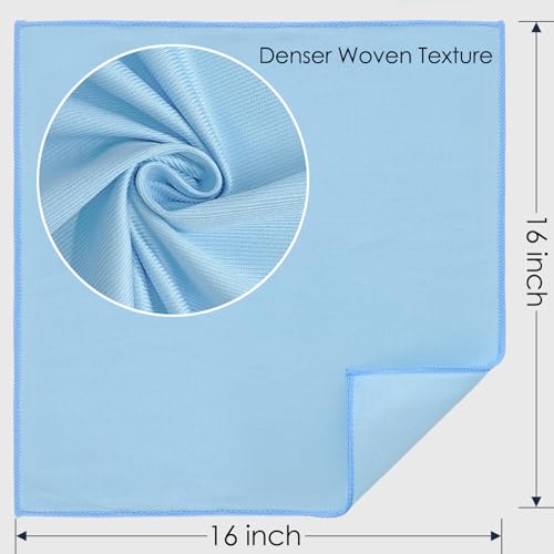 ATZNZIK 24 Pack Microfiber Glass Cleaning Cloth 16 Inch X 16 Inch Polishing Cloths Glass Cleaning Towel Lint Free Cloth for Cleaning Windows Glasses Mirrors Windshields Stainless Steel - Image 3