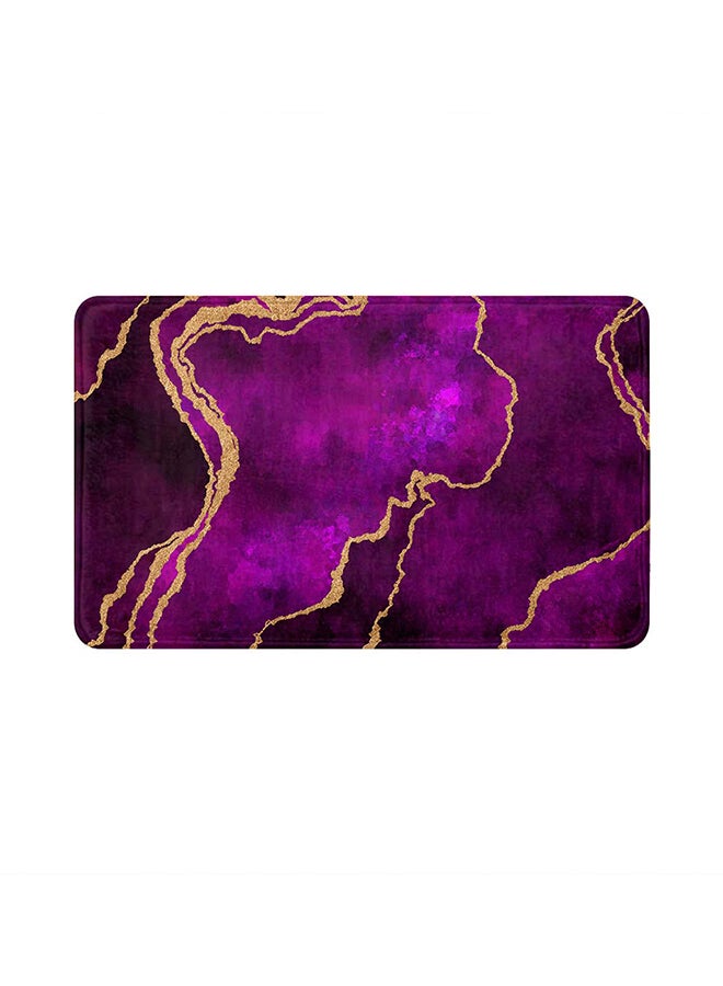 ريزاريز سجادة باب تجريدية أرجوانية فائقة النعومة فائقة النعومة مانعة للانزلاق قابلة للغسل، 50 × 80 سم - Image 1