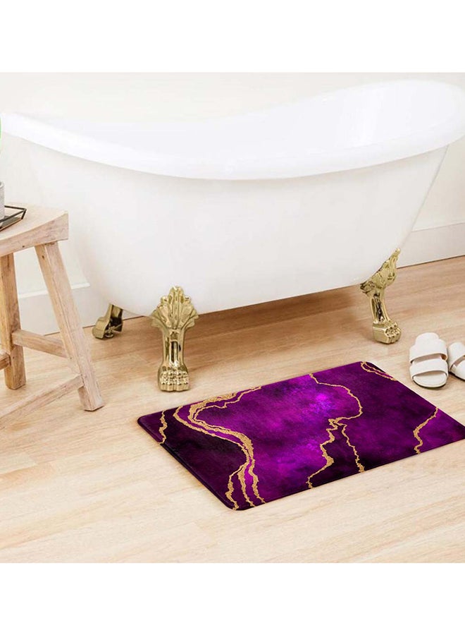 ريزاريز سجادة باب تجريدية أرجوانية فائقة النعومة فائقة النعومة مانعة للانزلاق قابلة للغسل، 50 × 80 سم - Image 3