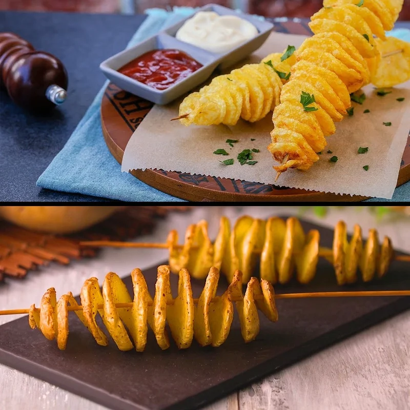 Piev Spiral Potato Slicer Chips Potatoes on Stick