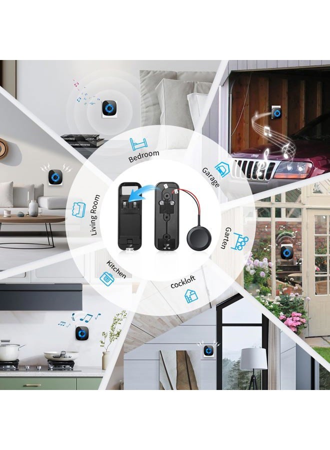 Bistee Wireless Doorbell Chime - Compatible with Blink video Doorbell (1st gen)/(2nd gen) /Wired chime with Wired Transmitter (Black) - (1 Video Doorbell Extender 1 Receiver) - Image 5