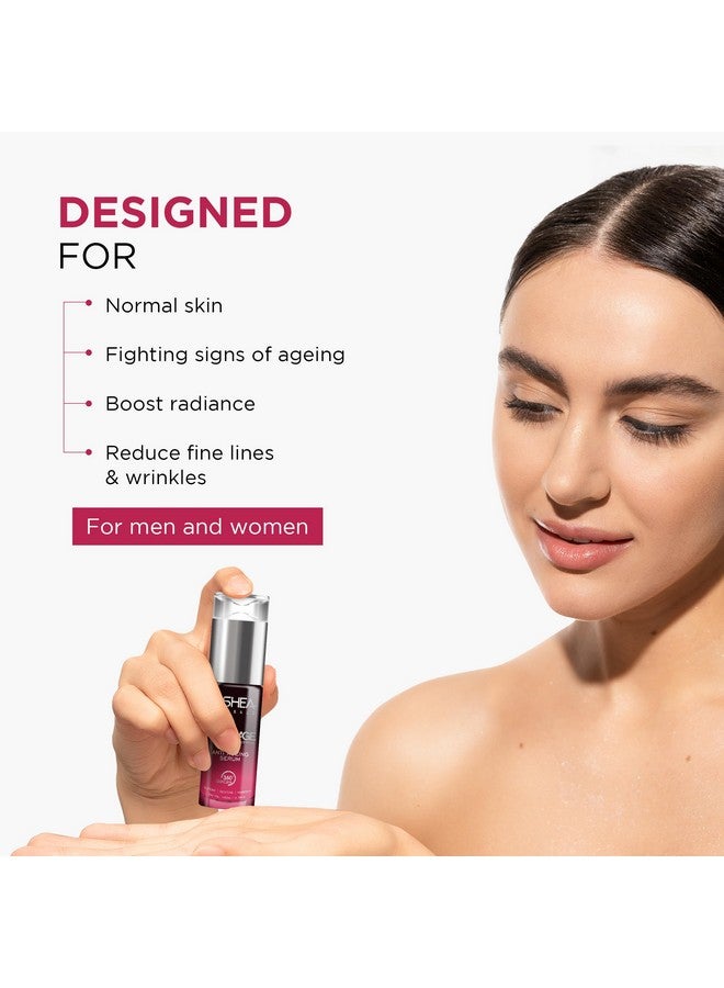 Oshea Herbals PhytoAge Age Reversal Anti Ageing & Brightening Face Serum for All Skin Types | Reduce Wrinkles, Skin Redness & Enhance Skin Radiance - 40ml - Image 2