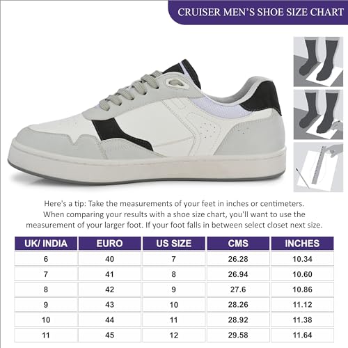 Cruiser Sneaker for Men | Lightweight & Comfortable | Stylish Lace-Up Casual Footwear with Cushioned Insole | Perfect for Versatile Outfits 2642-1 - Image 5
