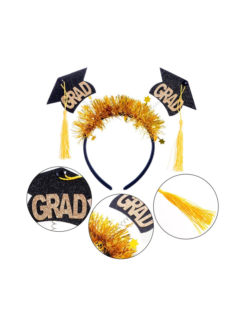Generic 8 Pack Graduation Hat, Graduation Hairpin, Graduation Cap Class, Graduation Party Decorations Supplies, Suitable for Graduation Parties And Ceremonies (4 Styles*2)  - Image 2