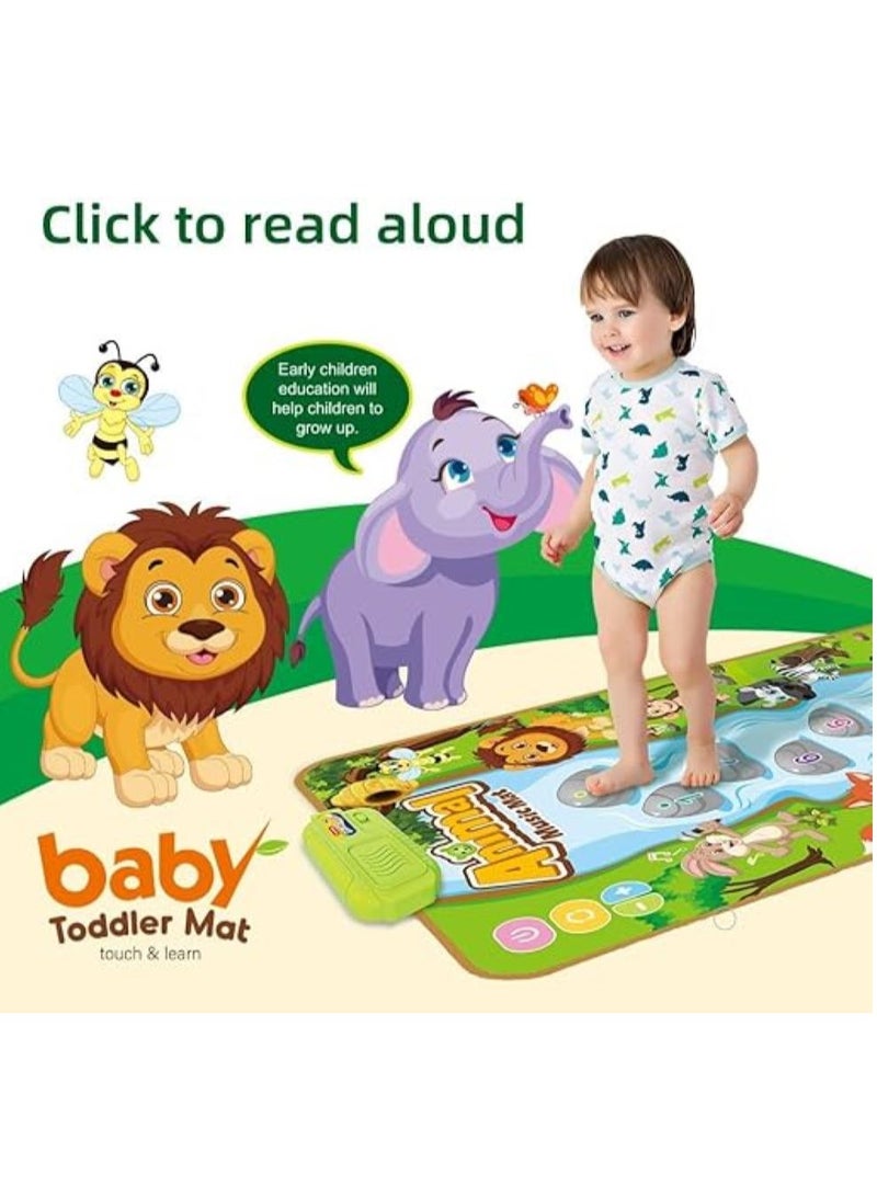 Animal Music Mat, Early Learning Educational Toys, Montessori Sensory Musical Dance Mat for Toddlers Boys Girls, Touch Play Floor Keyboard Pad, Gifts for Kids - Image 3