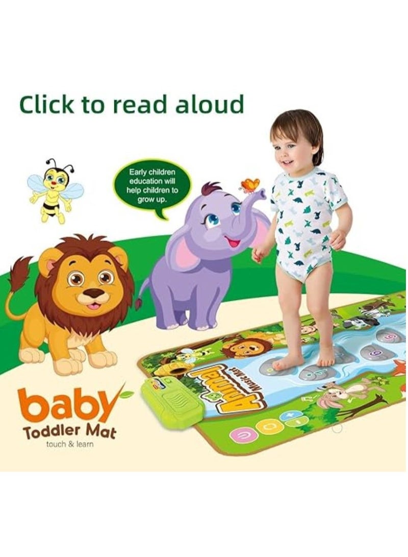 Animal Music Mat, Early Learning Educational Toys, Montessori Sensory Musical Dance Mat for Toddlers Boys Girls, Touch Play Floor Keyboard Pad, Gifts for Kids - Image 4