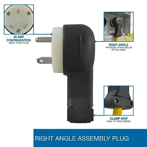 Conntek ASTT-30P RV Male Replacement Plug, 30-Amp - Image 2