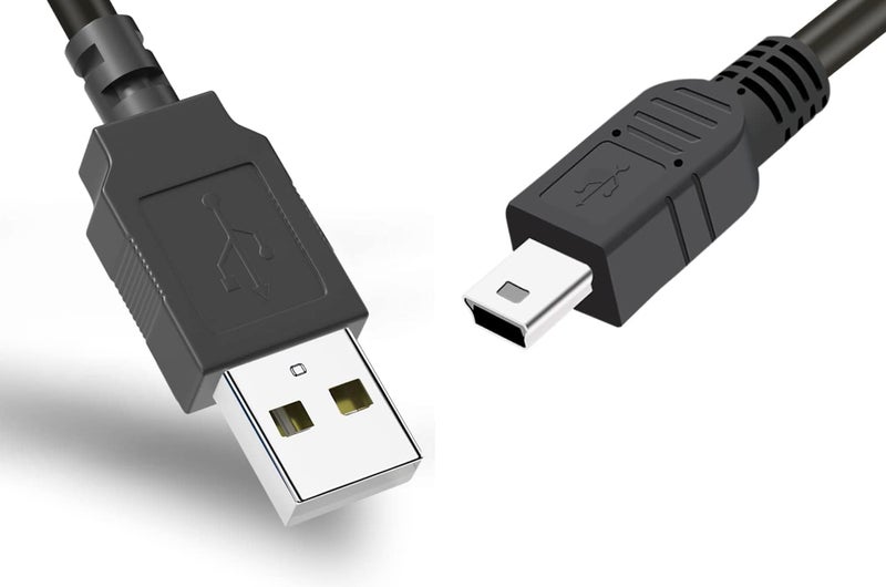 SCOVEE Mini USB Cable for GoPro Hero 4, 3, 2, 1-3ft Camera Data Sync and Charging Cord, USB A to Mini B Fast Charger Cord for Gopro Hero 3+ Silver Black White - Image 2