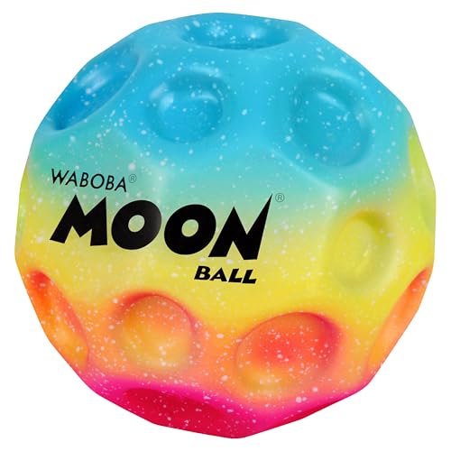 Waboba Moon Ball Gradient Hyper Bouncy Ball All Ages Extreme Bounce and Fun Super High Bouncing Ball Perfect for Active Play and Outdoor Games Rainbow - Image 1