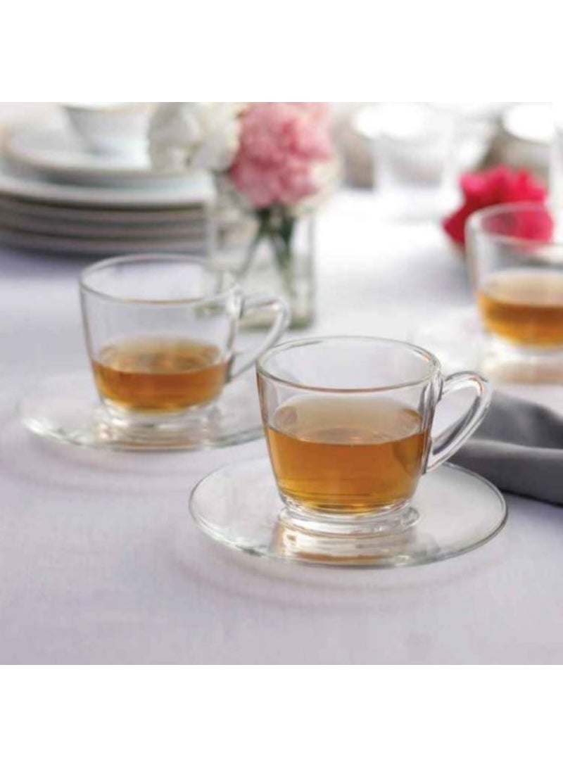 Top Pick Kenya Saucer 6" Premium High Quality Glassware Set Of 6