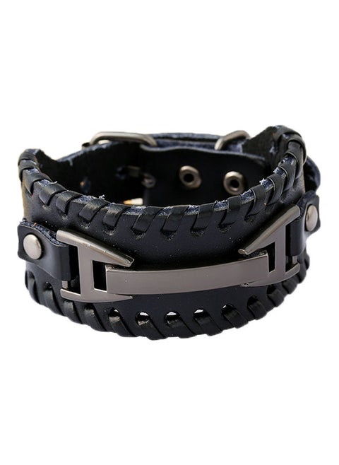 Leather Knitted Bracelet