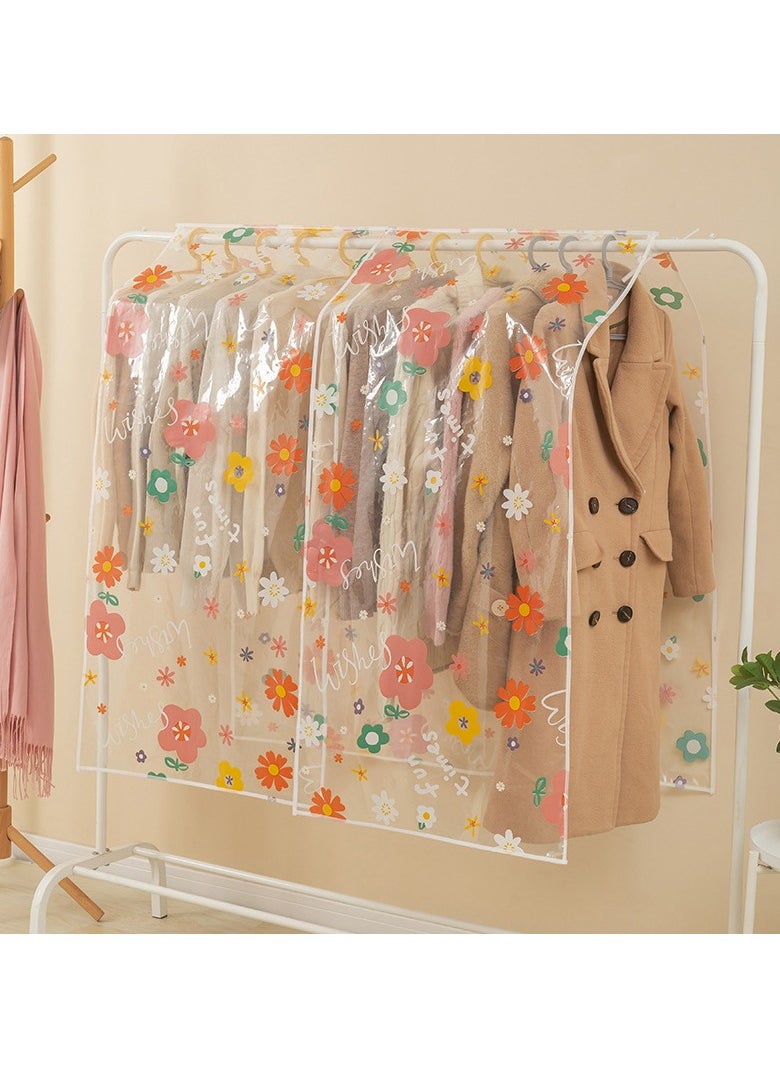EBMINI New Enlarged Thickened Printed PEVA Storage Clothing Dust Cover 