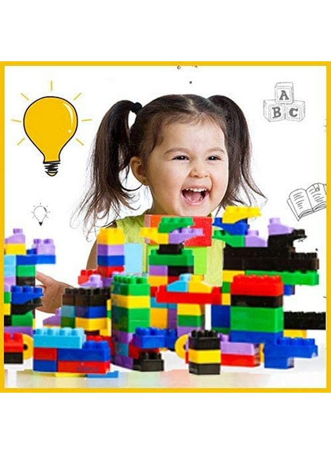 Dimple Large Building Blocks For Toddlers/Kids (600 Piece) Stackable, Multi-Colored, Interlocking Toys Safe, Non-Toxic Plastic Bright Colors, Waterproof Boys, Girls Age 3 For Kids  - Image 3