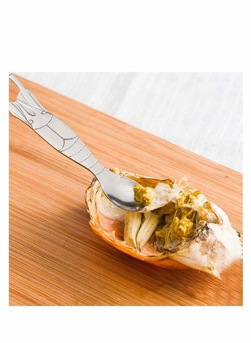 Y&D Stainless Steel Seafood Tool Kit Seafood, Nuts, Shellfish, Lobster and Crab Cracker Set Crustacean with Storage Box, 2 Pcs Crackers 4 Forks - Image 5