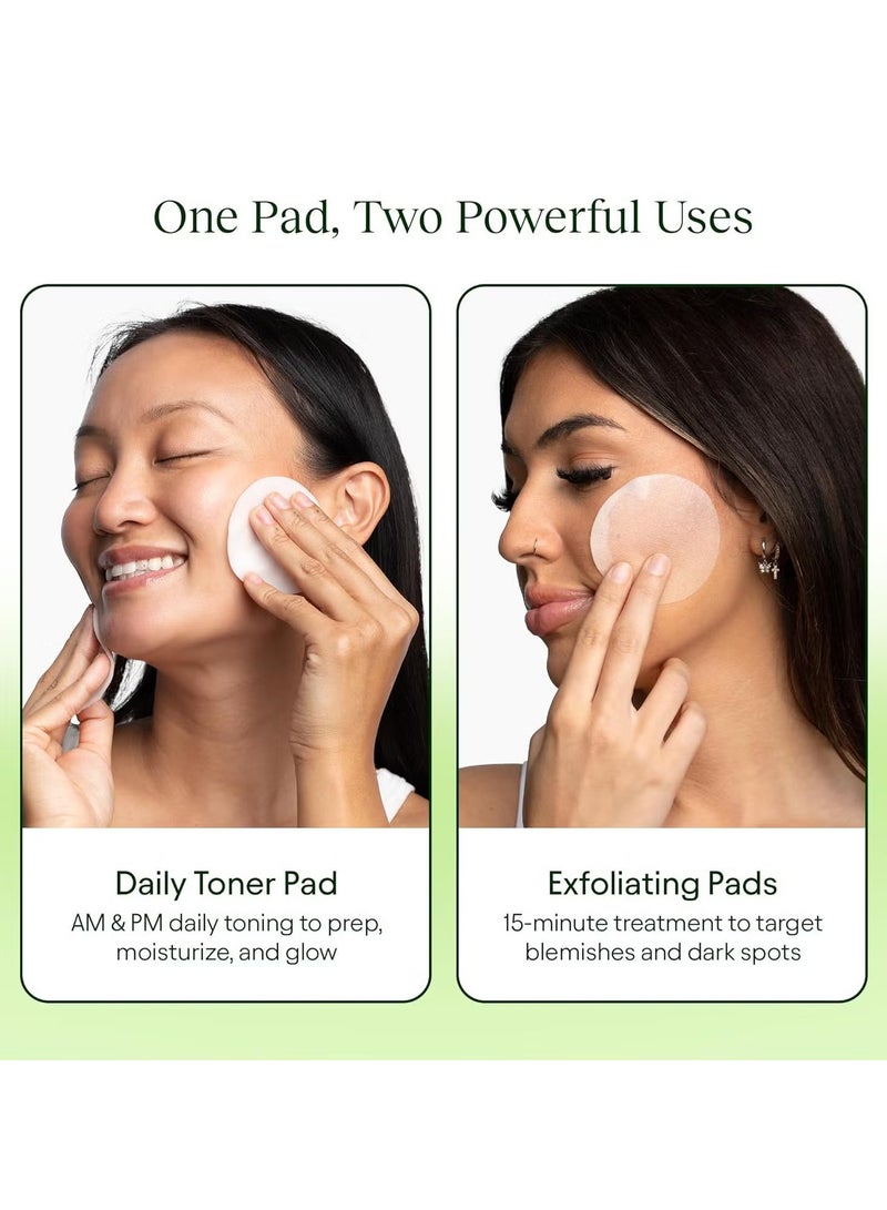 Jiyu Skin Cell Renewal and Rejuvenation Toning &Brightening Face Pads Antioxidante Rich Dermatologically Tested - 100 Pads - Image 4