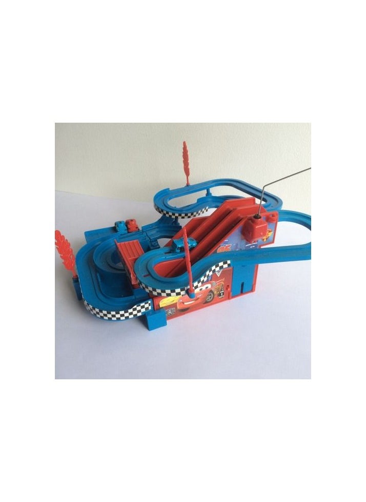 Racing car track with 4 running cars + flying car  - Image 2