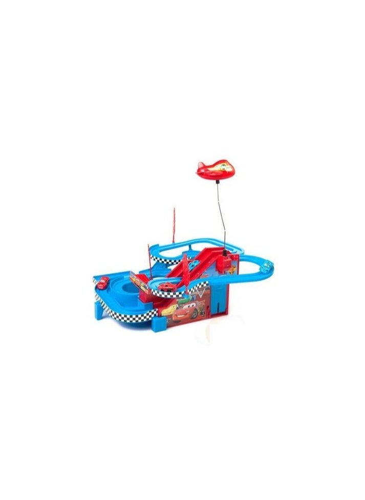 Racing car track with 4 running cars + flying car  - Image 3
