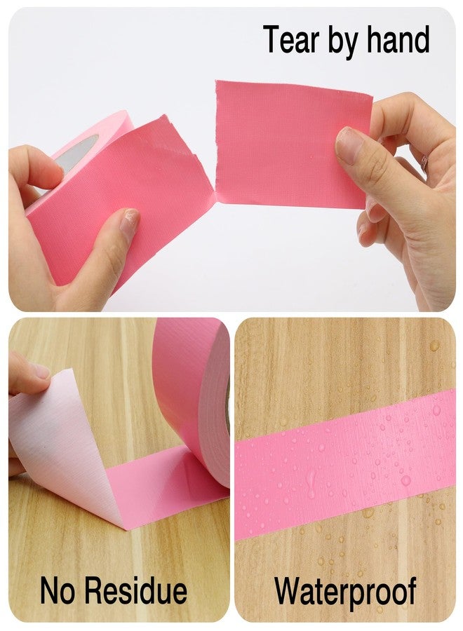 Maartla Heavy Duty Duct Tape 2 Inch X 33 Yards, 8.5 Mil Thickness, Multi Purpose Pink Duct Tape, No Residue, Waterproof and Tear by Hand - for Repairs, Industrial, Professional Use - Image 3