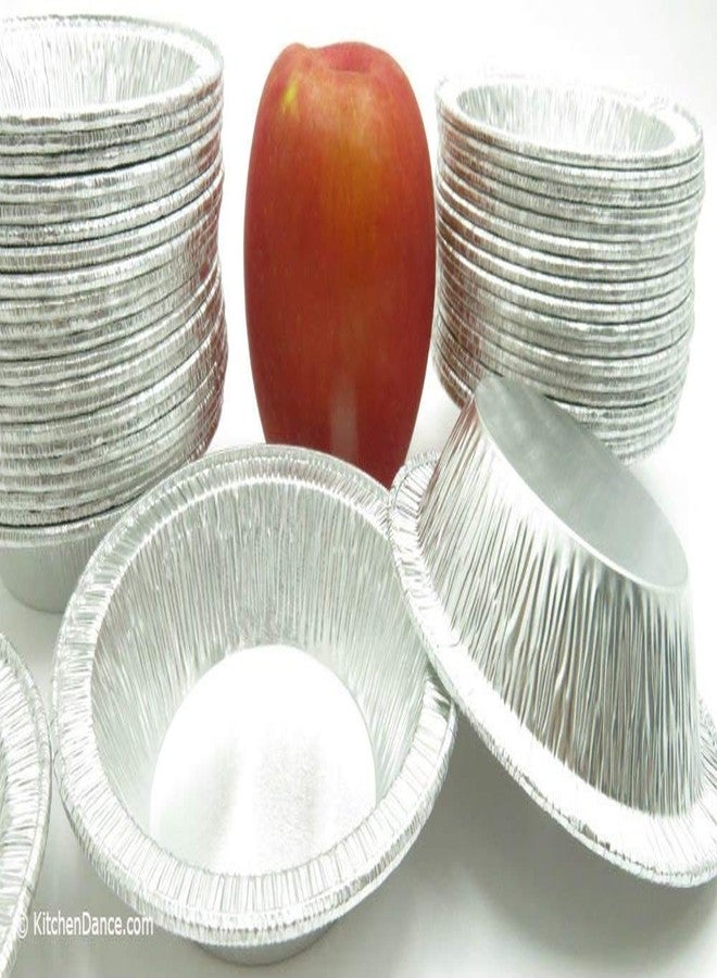 KitchenDance.com KitchenDance 4 1/2" Deep Mini Pie Pans/Tart Pans/Cake Pans-Disposable #475- Pack of 50 - Image 3