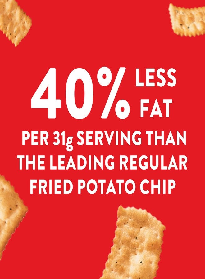 RITZ Toasted Chips Roasted Garlic Crackers, Party Snacks, 8.1 oz - Image 3