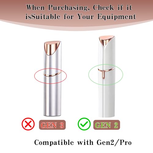 AIJALY Gen 2 Replacement Heads Compatible with Flawless Facial Hair Remover, Replacement Blades，Rose Gold (4 Pcs) - Image 2
