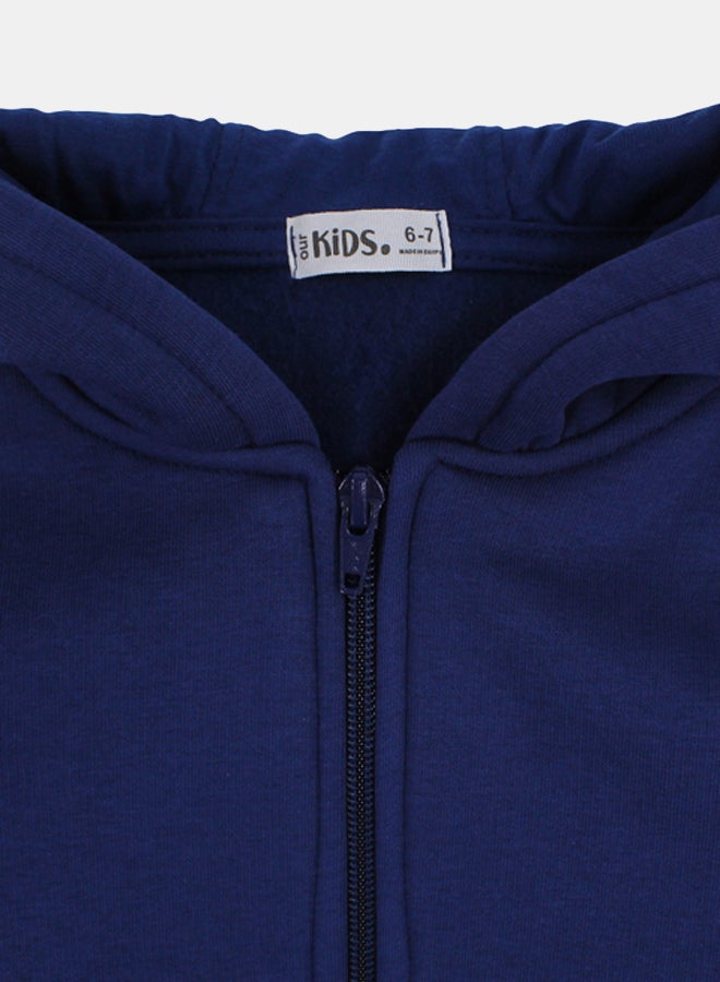 اوركيدز هودي بسوستة وأكمام طويلة للأطفال – كحلي - Image 3