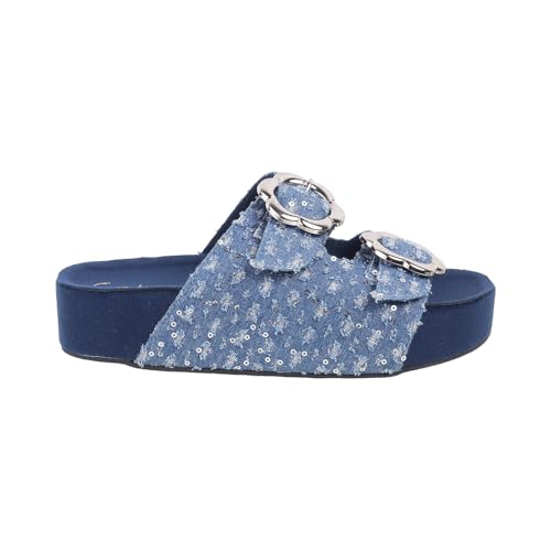 Catwalk Women Stylised Open Back Platforms | For Women & Girls (BLUE,6 UK) - Image 3