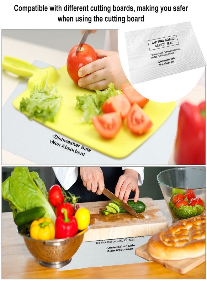 Haull 6 Pcs Non slip Cutting Board Mats Non Absorbent Safety Mat for Under Kitchen Cutting Boards, Dishwasher Safe, 16 x 10 Inches - Image 5