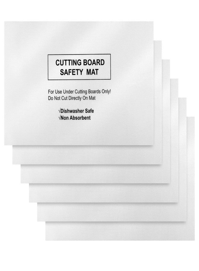 Haull 6 Pcs Non slip Cutting Board Mats Non Absorbent Safety Mat for Under Kitchen Cutting Boards, Dishwasher Safe, 16 x 10 Inches - Image 1