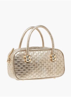 MISSY Womens Missy Monogram Embossed Tote Bag With Zip Closure Ramadan Collection  - Image 3