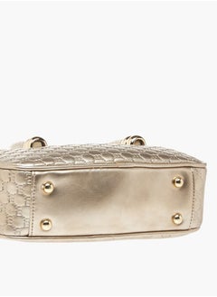 MISSY Womens Missy Monogram Embossed Tote Bag With Zip Closure Ramadan Collection  - Image 5