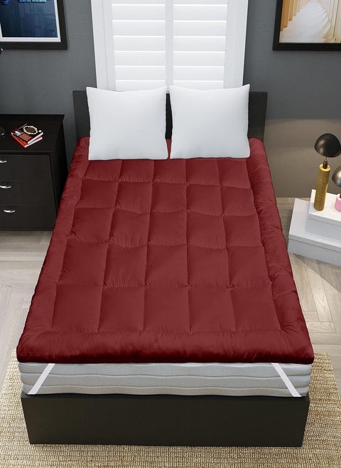 Mattress Topper With 4 Corner Elastic Straps 10cm Thick 140x200cm