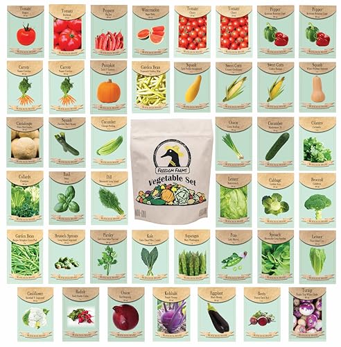Black Duck Brand Set of 43 Assorted Vegetable & Herb Seed Packets - Over 10,000 Seeds! - Includes Mylar Storage Bag - Deluxe Garden Heirloom Seeds - 100% Non-GMO - Image 1
