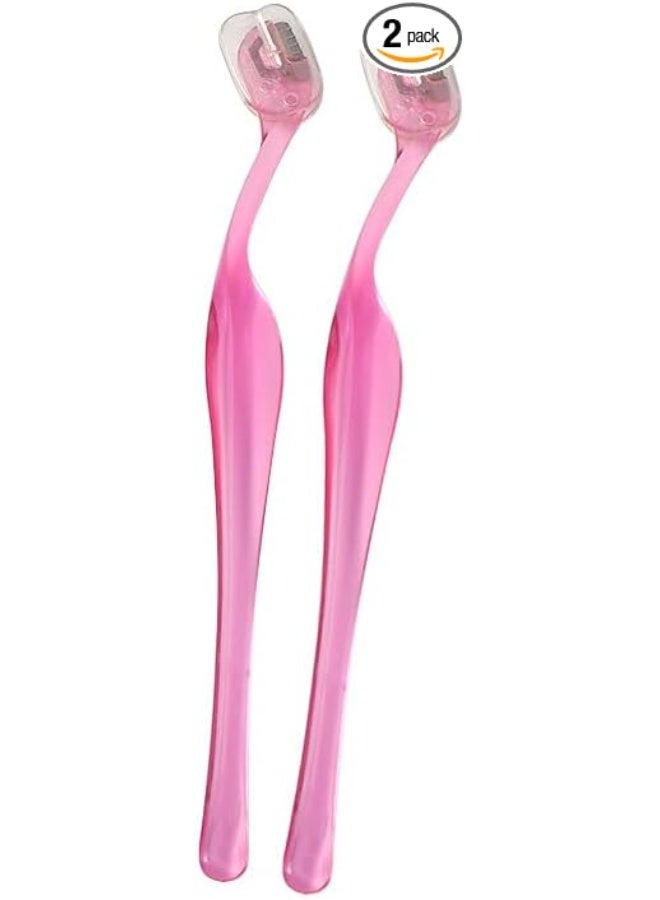 Eyebrow Razor for Women T-Shape - Stainless Steel Blade with Protective Cover, Portable Mini Design, Easy to Use for Precise and Safe Eyebrow Shaping (2 Pack) - Image 1