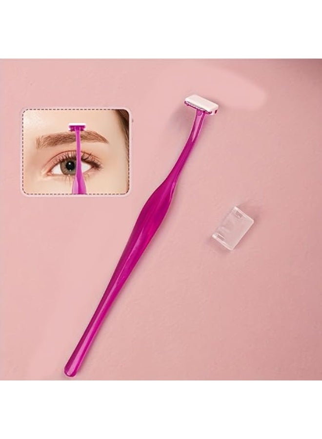 Eyebrow Razor for Women T-Shape - Stainless Steel Blade with Protective Cover, Portable Mini Design, Easy to Use for Precise and Safe Eyebrow Shaping (2 Pack) - Image 2