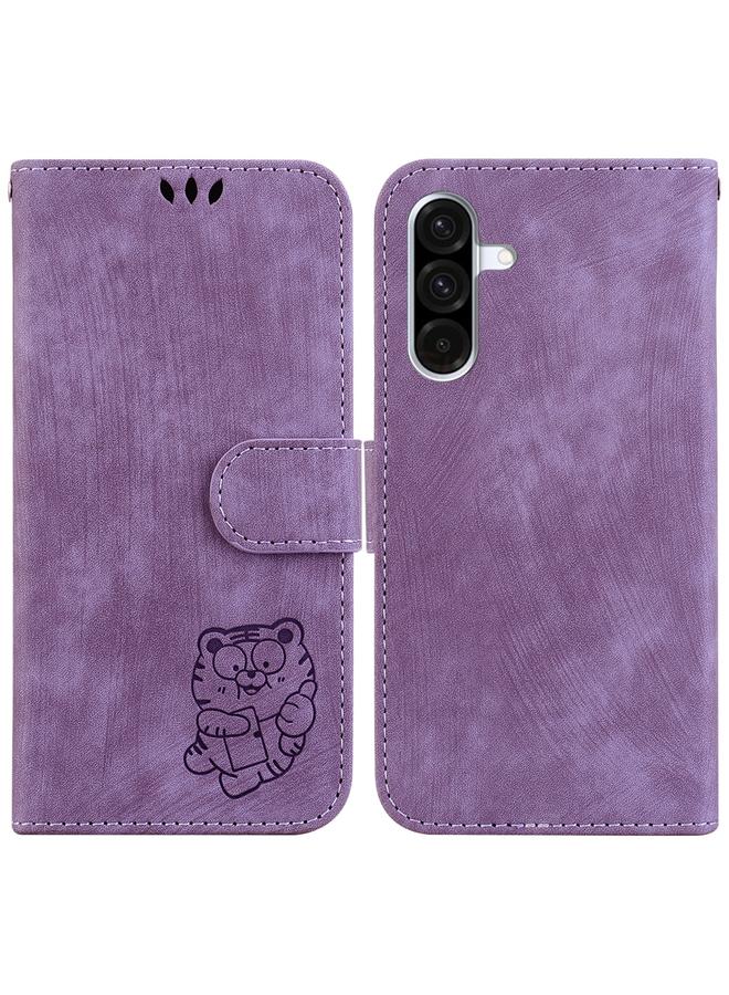 S-TOP Case For Samsung Galaxy A36 5G / A56 5G Little Tiger Embossed Leather Phone Case - Image 1