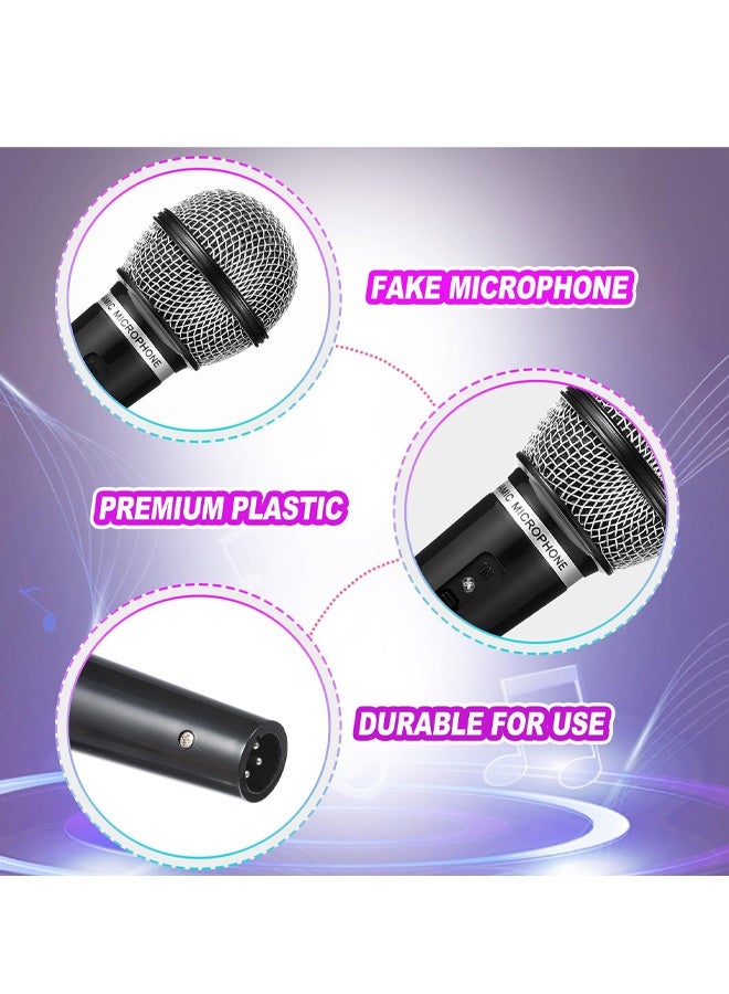 ميكروفون مزيف، ميكروفونات محاكاة الكلام الدعائية، نموذج ميكروفون بلاستيكي لموسيقى الكاريوكي، هدايا حفلات أعياد الميلاد، دعائم مسرح الفصل الدراسي، مسرحيات تظاهرية أو دعامة تنكرية - Image 3
