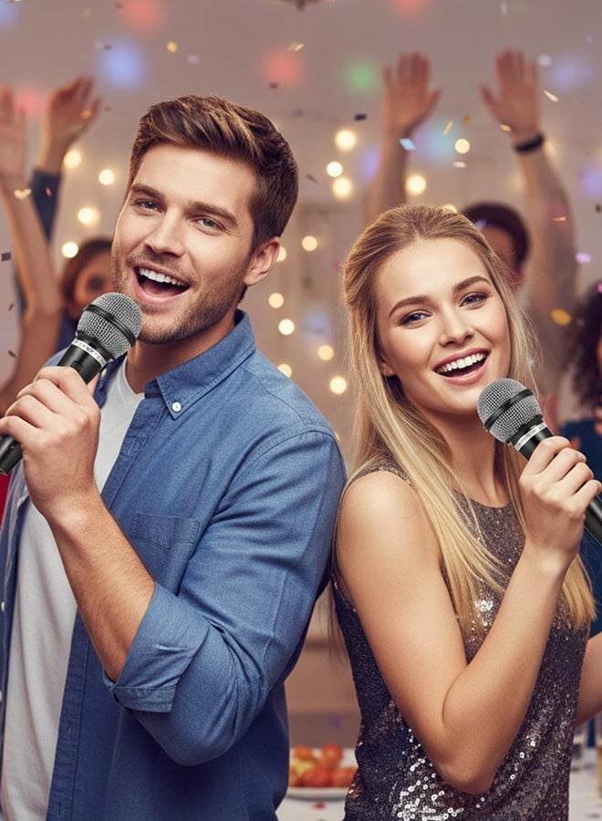 ميكروفون مزيف، ميكروفونات محاكاة الكلام الدعائية، نموذج ميكروفون بلاستيكي لموسيقى الكاريوكي، هدايا حفلات أعياد الميلاد، دعائم مسرح الفصل الدراسي، مسرحيات تظاهرية أو دعامة تنكرية - Image 5