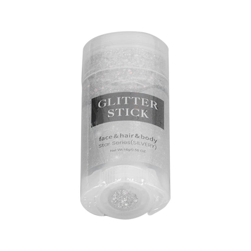 Body Glitter Stick Waterproof Long Lasting Sparkling Face Gel Hair Glitter Accessories For Makeup Party Silver - Image 4