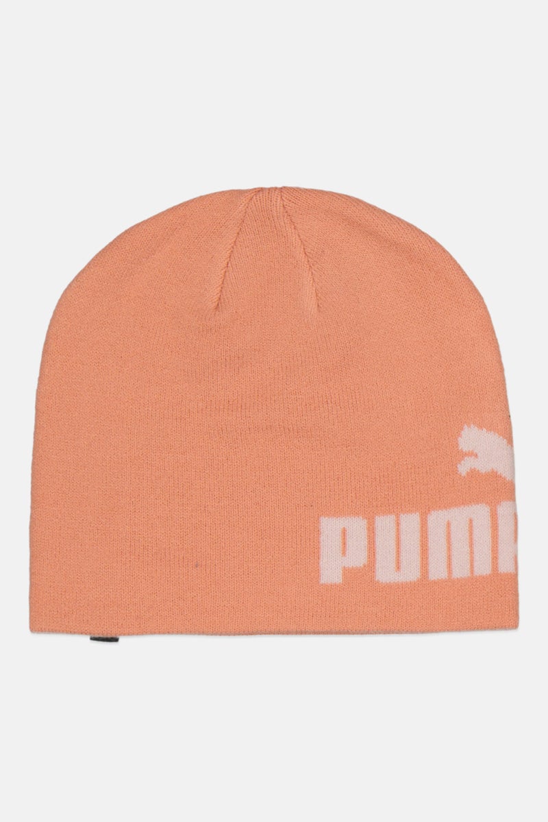 PUMA Kids Boy Brand Logo Bennie Hat, Peach - Image 1