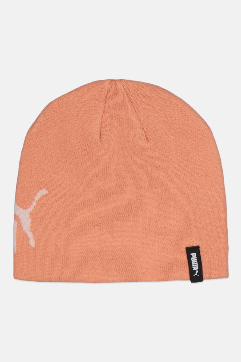 PUMA Kids Boy Brand Logo Bennie Hat, Peach - Image 2