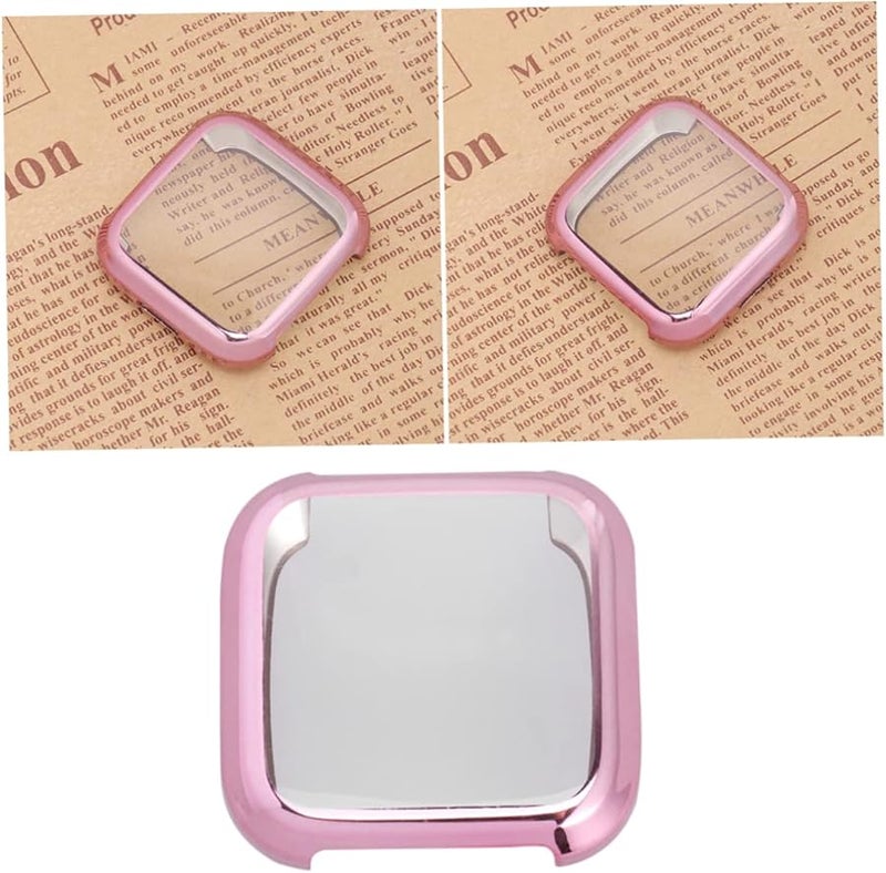Pink TPU Protective Frame Cover for Watch Scratch Resistant Elegant Case - Image 5