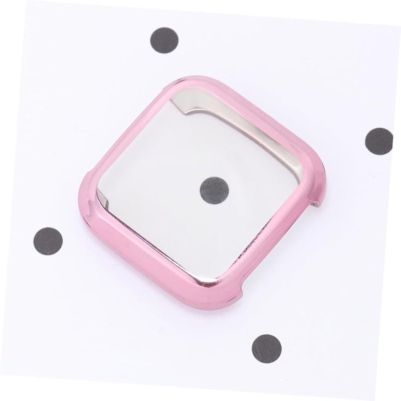 Pink TPU Protective Frame Cover for Watch Scratch Resistant Elegant Case - Image 4