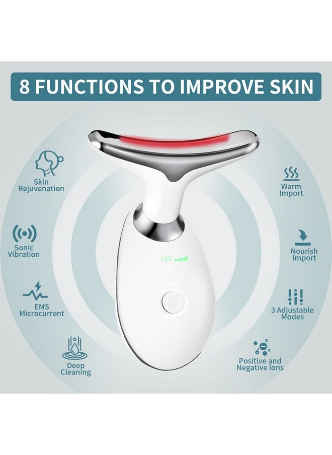 SIMER - Firming Wrinkle Removal Device For Neck And Face Double Chin Face Massager Vibration Face Massager With 3 Color Modes For Smooth Tightening Skin - Image 1