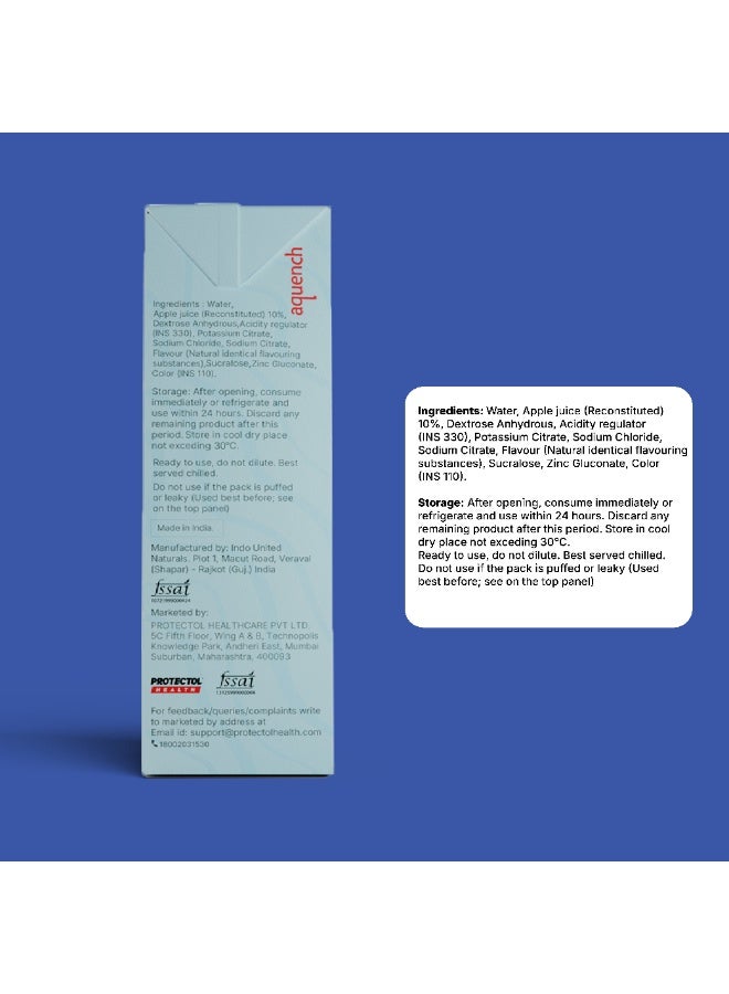 Aquench Ready to Drink Electrolyte | Apple Flavor - Image 5